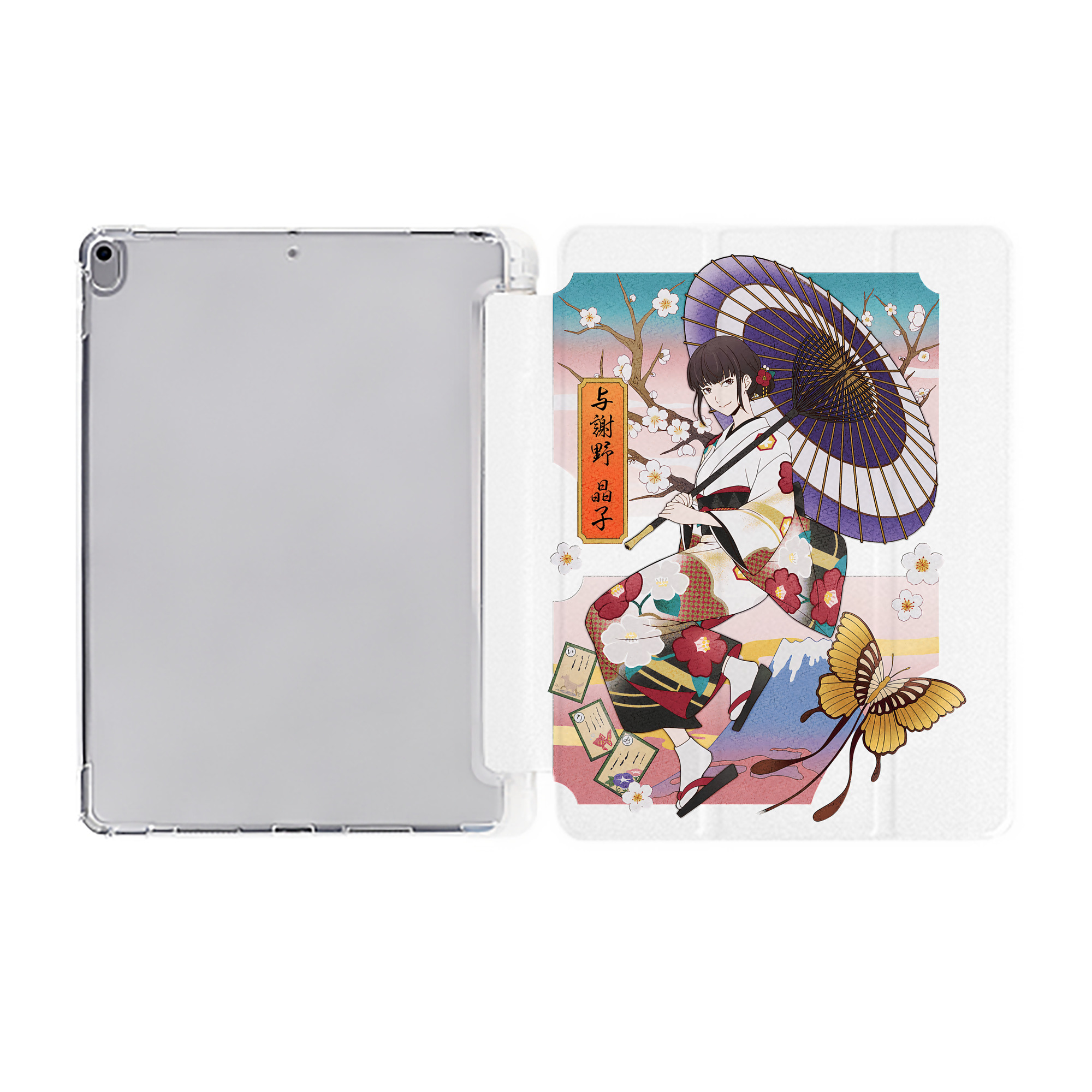 （画像用） 文豪ストレイドッグス Bungo Stray Dogs IPad ケース ペン収納付き 三つ折りスタンド PUレザー×シリコン 対応機種9.5/10.5/10.9インチ